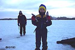 Jayton Rizzo shows off his catch