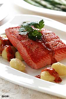 This salmon recipe can be prepared with frozen fish and takes less than a halfhour to prepare