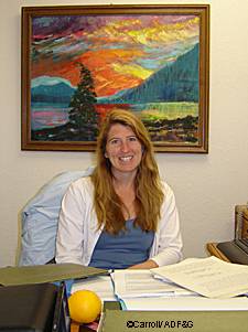 Debbie Hart is coordinating the scanning OCR endnote library and database integration details Photo by Amy Carroll
