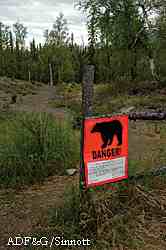 If you see one of these signs stop and read it carefully On the bottom of the sign land managers will write in details about what happened and when