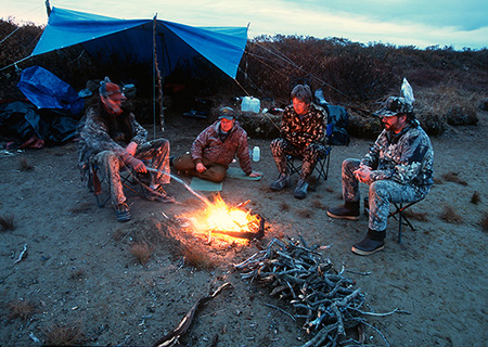 Milo Burcham captures the evening at hunting camp