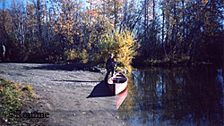 Author Mike Romine with his Coleman Outback canoe