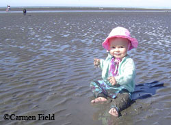 Eryn gets close to nature during the Exploring Our Estuary workshop