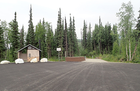 New facilities at the Upper Chena Dome Trailhead