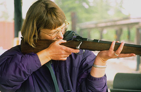 Learning to shoot at the range in Anchorage