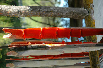 Fish drying at Nondalton
