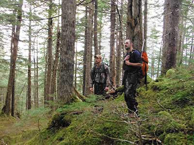 Southeast hunters Hiram Henry and Terry Schwarz ponder their next move