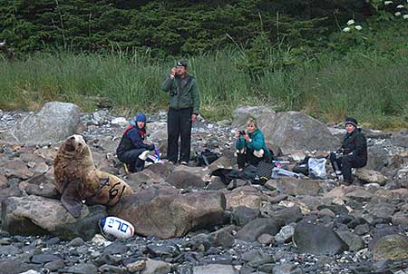Capture crew watches SSL 761 leave the beach  Photographer John Skinner