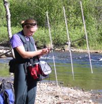 Student intern Christy Peterson