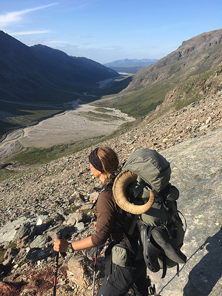 Carrie Jones packs out a Dallrsquos sheep ram Photo by Frank Schultz