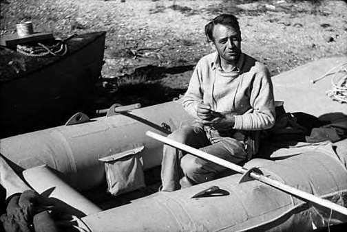 Amos Burg took the first recorded trip in an inflatable raft down the Colorado River in 1938 This image from the Alaska State Library Historical Collections ran with his obituary in the Juneau Empire June 13 1986