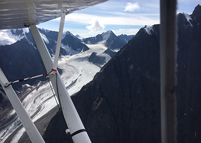 Flying into sheep country in the Chugach Mountains Rick Merizon photo