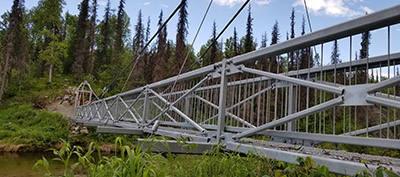 The new bridge at Byers Lake provides safe hunting access within Denali State Park