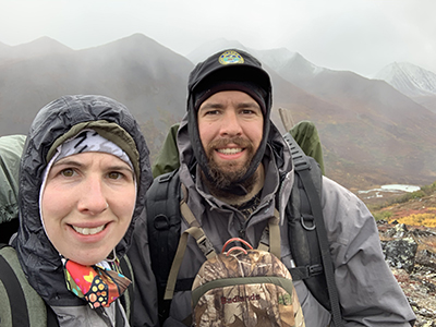 The author and her husband Scott on the trail Photo courtesy Molly McCarthyCunfer