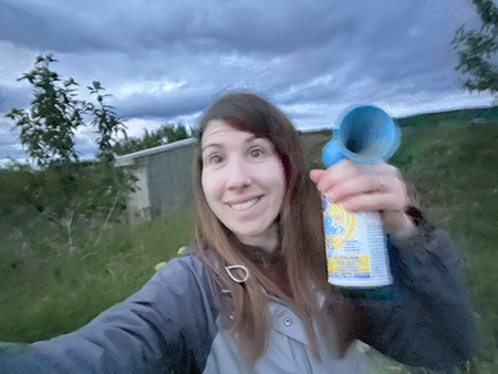 The author and her stateissued bear deterrent All photos by Molly McCarthyCunfer