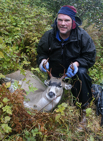 A fairly typical  Sitka blacktailed deer buck with the grey winter coat Photo courtesy  Mark Stopha