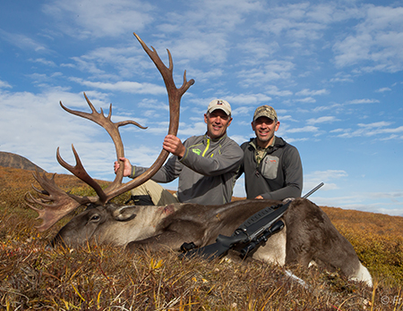Backpack style caribou hunting the author and his brother with his first caribou in the Alaska RangeSeptember 2017