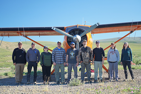 The 2022 ADFampG Western Arctic Herd census team