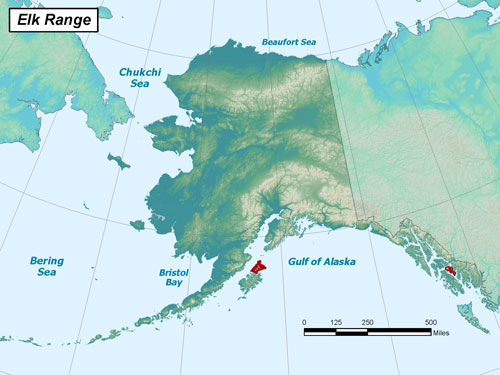 Elk range map