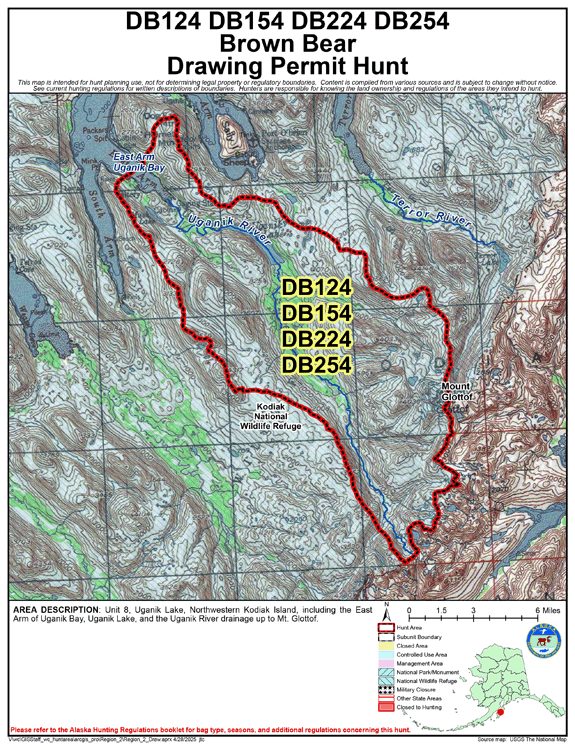 Map of brbear hunt number db124