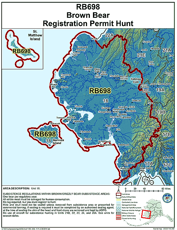 Map of brbear hunt number rb698