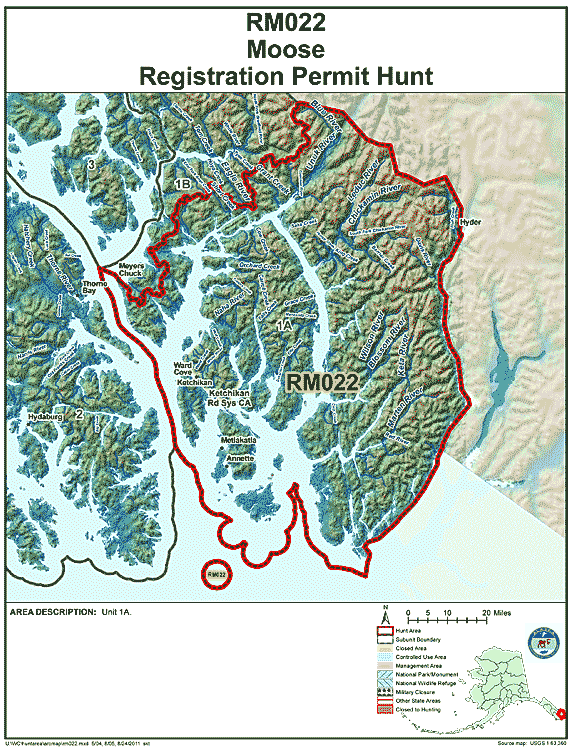 Map of moose hunt number rm022