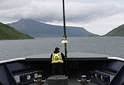 Approaching False Pass and the beginning of the Aleutian Islands